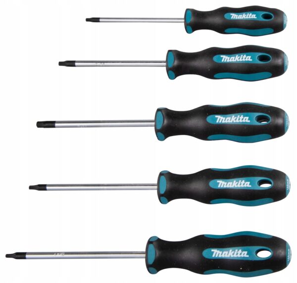 Zestaw wkrętaków 5 elementów TORX, T10-T30 MAKITA