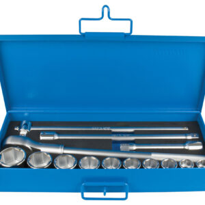 Zestaw kluczy nasadowych 3/4" w metalowej kasecie UNIOR