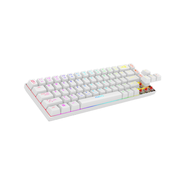 AQIRYS Klawiatura mechaniczna 65%/68 klawiszy Dual Mode: Wirelles&BT+Wired MIRA white - obrazek 15