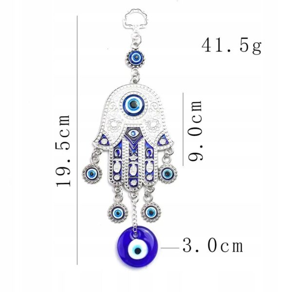 Zawieszka Oko proroka ręki Fatimy 195 mm amulet ochronny o symbolicznym znaczeniu i dekoracyjnym wyglądzie - obrazek 6