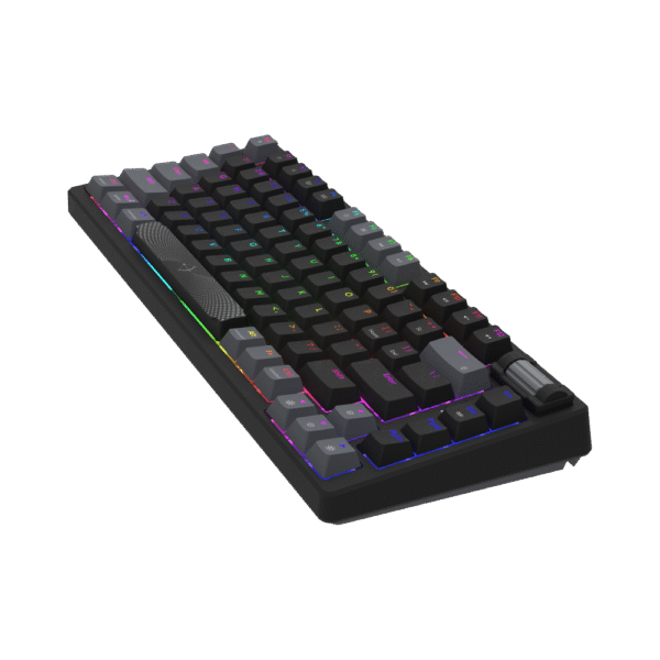 AQIRYS Klawiatura mechaniczna 75%/81 klawiszy przewodowa ADARA MINI LE black/grey - obrazek 6