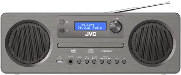 Odtwarzacz JVC RD-E861B-DAB wieża z Bluetooth DAB+ AUX USB, pilot - obrazek 3