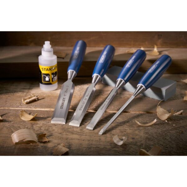 Zestaw dłut Stanley 5002 Drewno 6, 12, 18, 25 mm 4 Części - obrazek 5