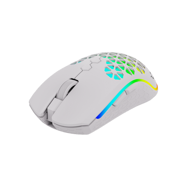AQIRYS Myszka Dual Mode: Wirelles+Wired POLARIS white - obrazek 2
