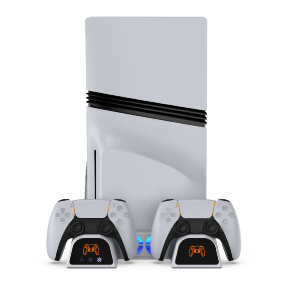 YAXO Podstawka chłodząca i ładująca ARCTIC BREEZE NE do PS5/PS5 Slim/PS5 Pro Alpine White - obrazek 4