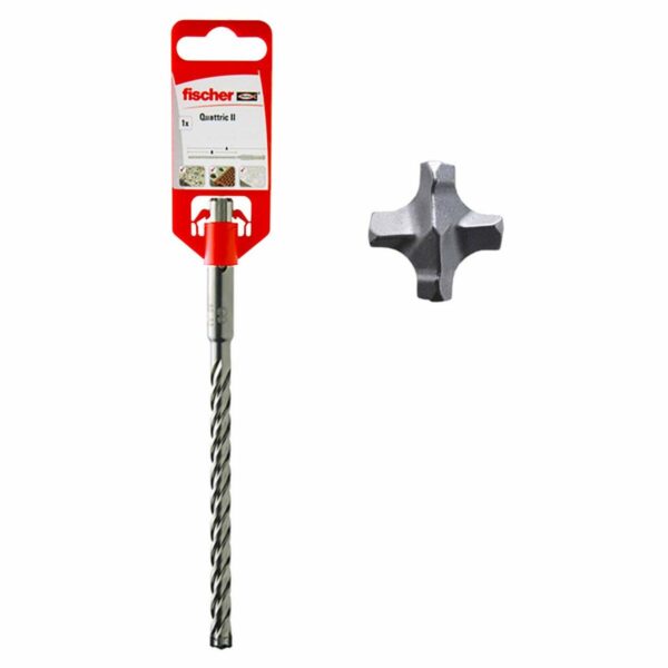 Zestaw wierteł Fischer Quattric II SDS Plus Stal Beton