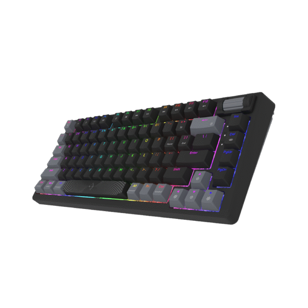 AQIRYS Klawiatura mechaniczna 75%/81 klawiszy przewodowa ADARA MINI black/grey