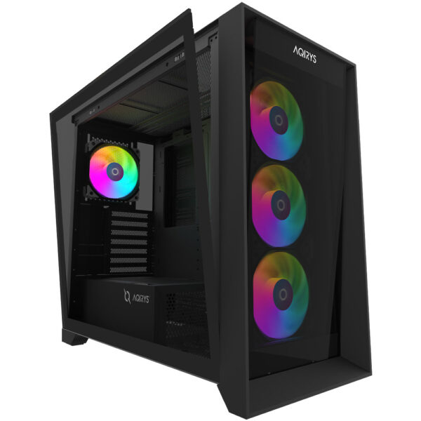 AQIRYS Obudowa do komputera XO-1 ARGB black - obrazek 5