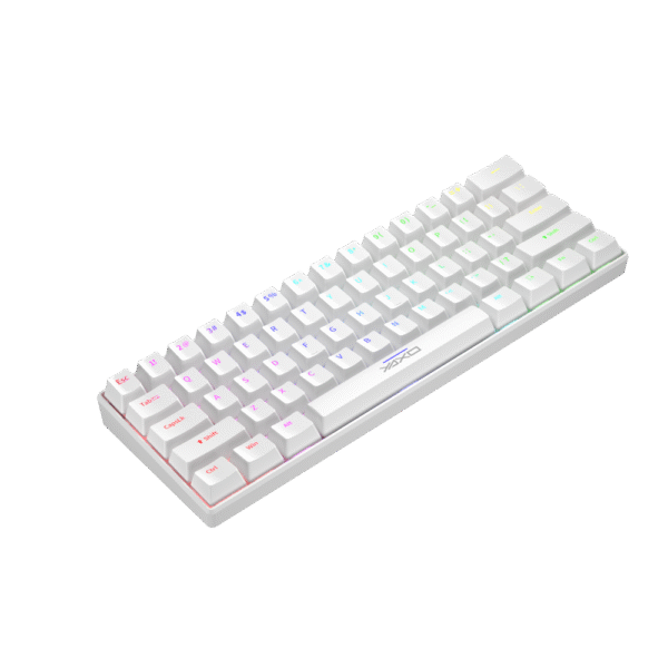 YAXO Klawiatura mechaniczna 61 klawiszy NUXLAK Outemu RS Alpine White - obrazek 7