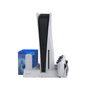 YAXO Podstawka chłodząca i ładująca ARCTIC BREEZE do PS5/PS5 Slim Alpine White