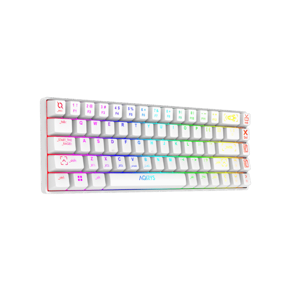AQIRYS Klawiatura mechaniczna 65%/68 klawiszy Dual Mode: Wirelles&BT+Wired MIRA white - obrazek 3