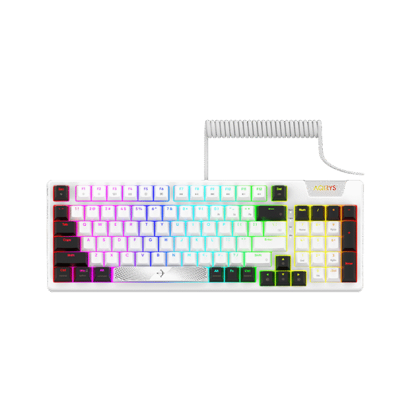 AQIRYS Klawiatura mechaniczna 96%/95 klawiszy przewodowa ADARA white/black - obrazek 13