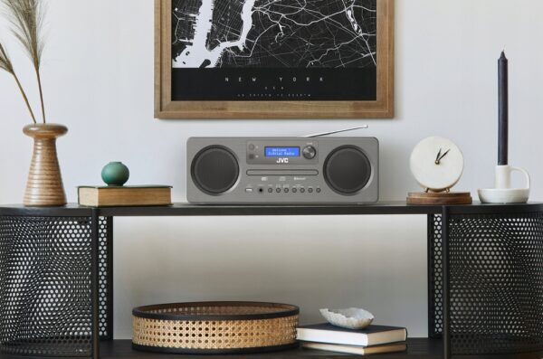 Odtwarzacz JVC RD-E861B-DAB wieża z Bluetooth DAB+ AUX USB, pilot - obrazek 8
