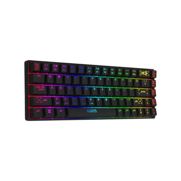 AQIRYS Klawiatura mechaniczna 65%/68 klawiszy Dual Mode: Wirelles&BT+Wired MIRA black - obrazek 3