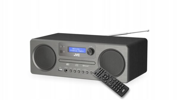 Odtwarzacz JVC RD-E861B-DAB wieża z Bluetooth DAB+ AUX USB, pilot - obrazek 10