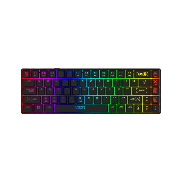 AQIRYS Klawiatura mechaniczna 65%/68 klawiszy Dual Mode: Wirelles&BT+Wired MIRA black - obrazek 16