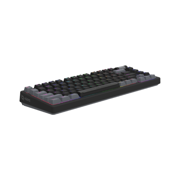 AQIRYS Klawiatura mechaniczna 75%/81 klawiszy przewodowa ADARA MINI black/grey - obrazek 7