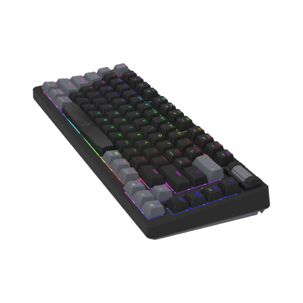 AQIRYS Klawiatura mechaniczna 75%/81 klawiszy przewodowa ADARA MINI black/grey - obrazek 6