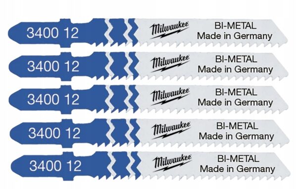 Brzeszczot teowy do wyrzynarki zestaw brzeszczotów do metalu 5szt MILWAUKEE