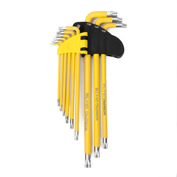 Zestaw Kluczy Torx Workpro Długi 9 Części - obrazek 2