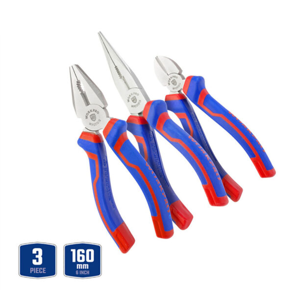 Zestaw szczypiec Workpro 3 Części - obrazek 2