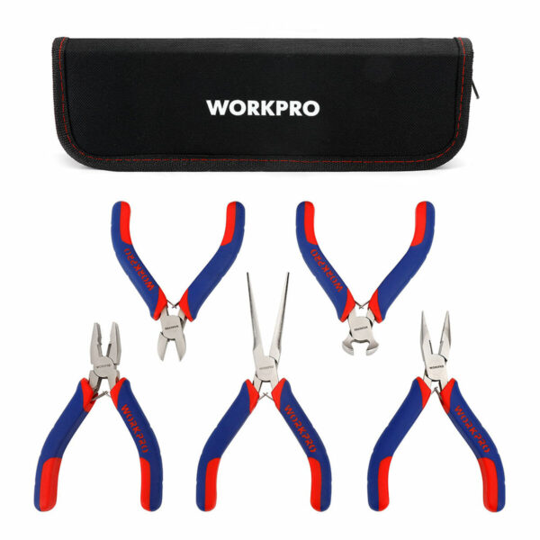 Zestaw szczypiec Workpro Miniatura 5 Części - obrazek 2