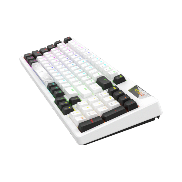 AQIRYS Klawiatura mechaniczna 96%/95 klawiszy przewodowa ADARA white/black - obrazek 6