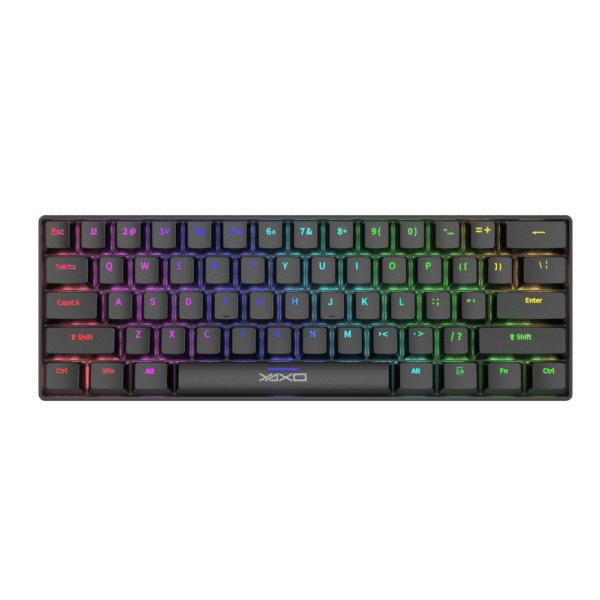YAXO Klawiatura mechaniczna 61 klawiszy NUXLAK Outemu RS Techno Black - obrazek 2