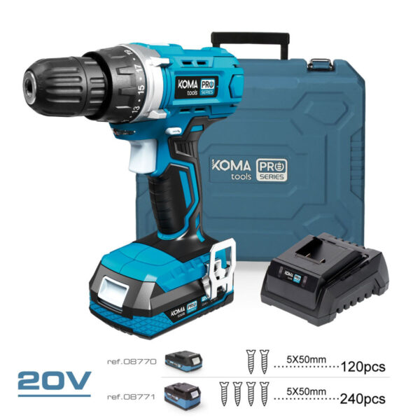 Zestaw wiertło i akcesoria Koma Tools Pro Series Wkrętak 70 piezas - obrazek 3