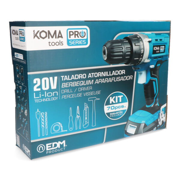Zestaw wiertło i akcesoria Koma Tools Pro Series Wkrętak 70 piezas - obrazek 5