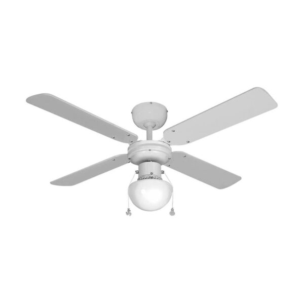 Wentylator sufitowy z oświetleniem EDM 33800 Caribe Biały 50 W