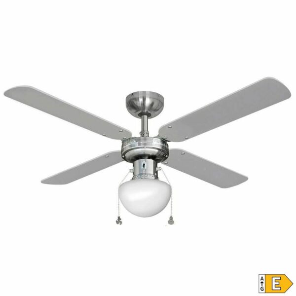Wentylator sufitowy z oświetleniem EDM 33801 Caribe Srebrzysty 50 W - obrazek 2