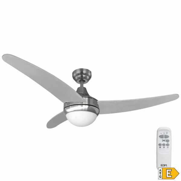 Wentylator sufitowy z oświetleniem EDM 33804 Egeo Srebrzysty 60 W - obrazek 2
