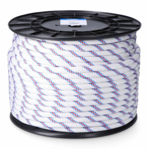 Sznurek EDM 87936 Driza Biały Poliester 14 mm x 100 m Pleciony