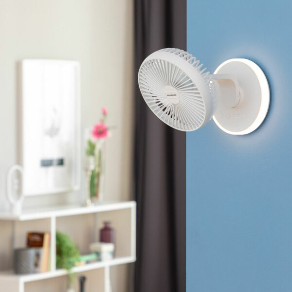 Akumulatorowy wentylator biurkowy z diodami LED FanLed InnovaGoods Ø6,6'' 4000 mAh - obrazek 2