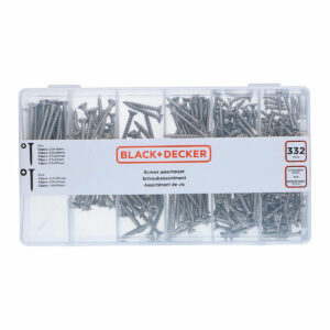 Zestaw śrub Black & Decker Phillips Drewno 332 Części