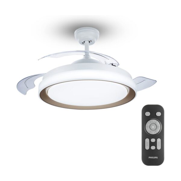 Wentylator sufitowy z oświetleniem Philips Atlas Złoty 35 W 28 W 4500 Lm (2700 K)