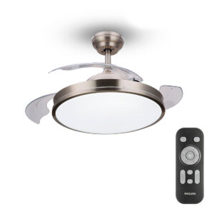 Wentylator sufitowy z oświetleniem Philips Atlas 35 W 28 W 4500 Lm nikiel (2700 K)