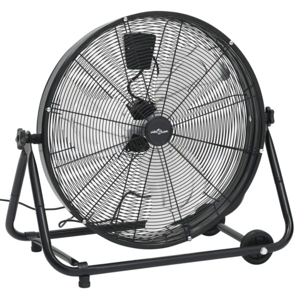 Przemysłowy wentylator bębnowy, 60 cm, 180 W, czarny