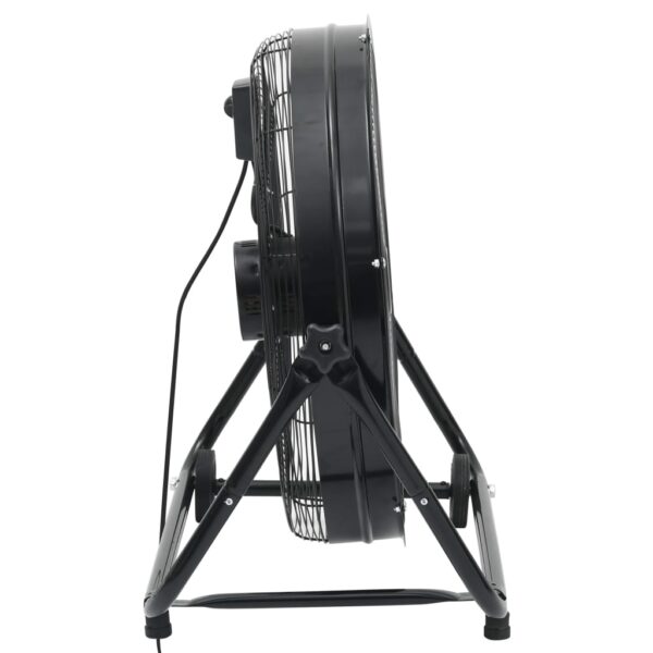 Przemysłowy wentylator bębnowy, 60 cm, 180 W, czarny - obrazek 3