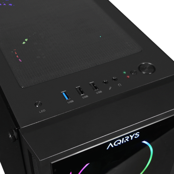 AQIRYS Obudowa do komputera ANTARES ARGB black - obrazek 9