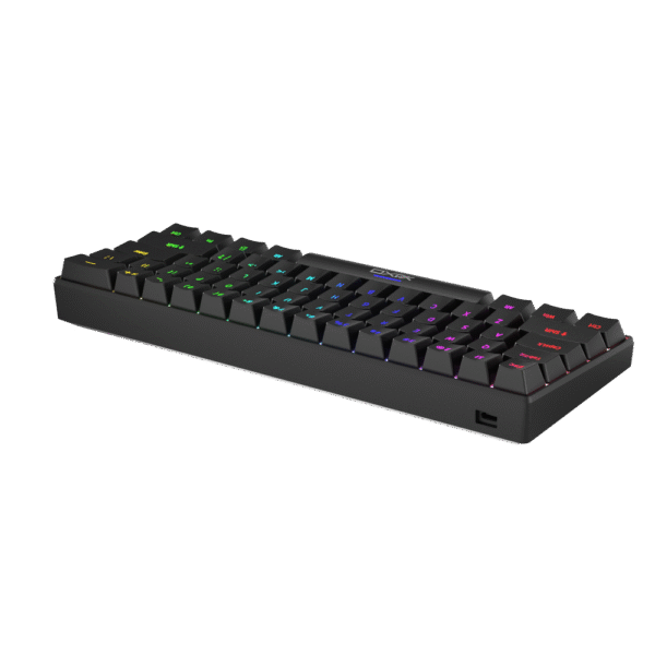 YAXO Klawiatura mechaniczna 61 klawiszy NUXLAK Outemu RS Techno Black - obrazek 3