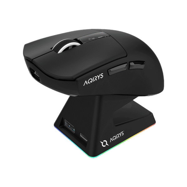 AQIRYS Myszka Dual Mode: Wirelles+Wired ZEPHYR black - obrazek 8