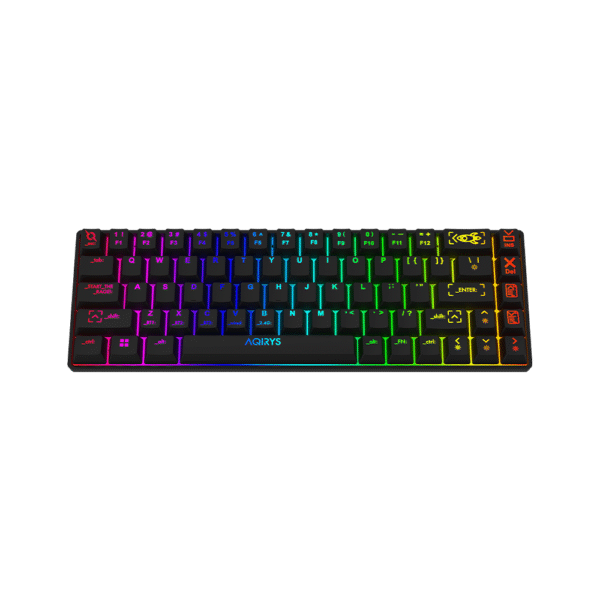 AQIRYS Klawiatura mechaniczna 65%/68 klawiszy Dual Mode: Wirelles&BT+Wired MIRA black - obrazek 4