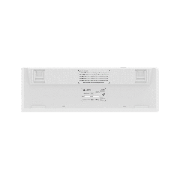 AQIRYS Klawiatura mechaniczna 65%/68 klawiszy Dual Mode: Wirelles&BT+Wired MIRA white - obrazek 12