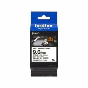 Zestaw Rurek Termokurczliwych Brother HSE221E 9 mm 1,5 m Czarny/Biały