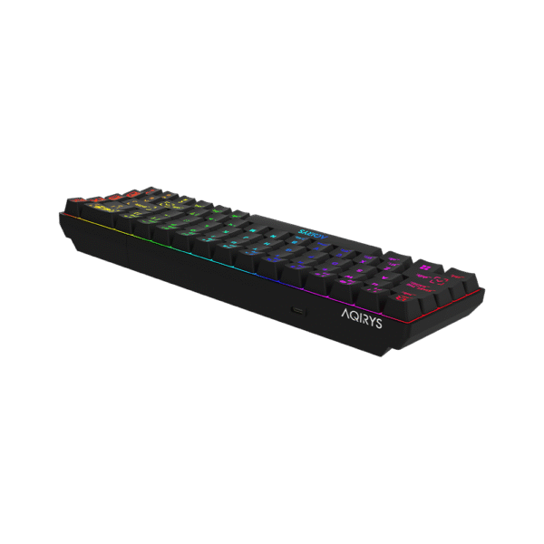 AQIRYS Klawiatura mechaniczna 65%/68 klawiszy Dual Mode: Wirelles&BT+Wired MIRA black - obrazek 8