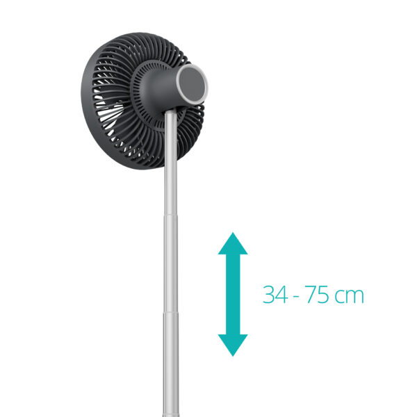 Wentylator Duux Rize Flex | Podłogowy | Szary | 21 cm | 4 prędkości - obrazek 7