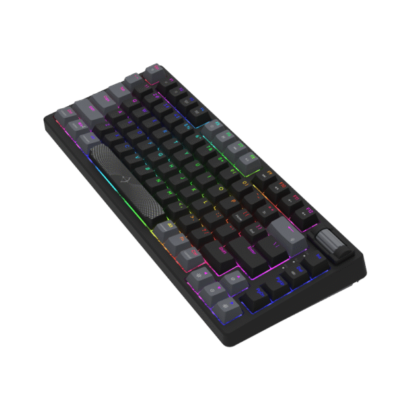 AQIRYS Klawiatura mechaniczna 75%/81 klawiszy przewodowa ADARA MINI LE black/grey - obrazek 8