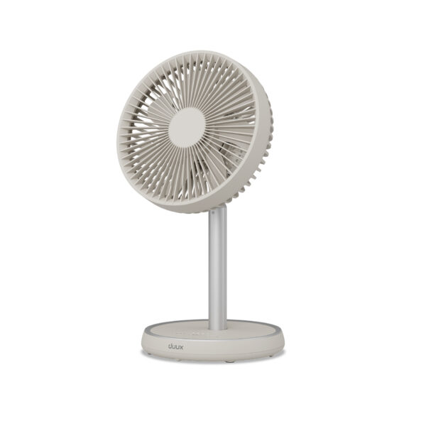 Wentylator Podłogowy Duux Rize Flex, Greige, 21 cm, 4 Prędkości, Oscylacja - obrazek 2
